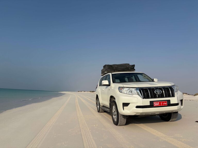 Driving on the beach, an excellent way to get anywhere