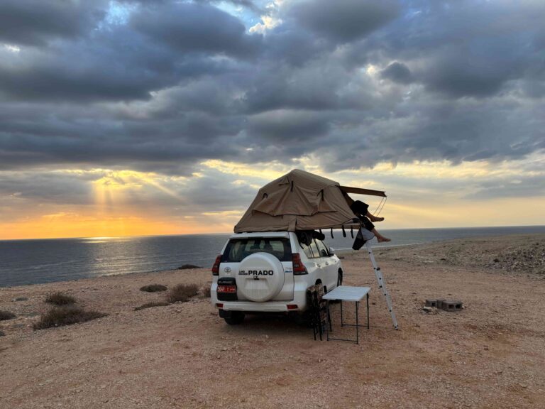 A very breezy campsite indeed