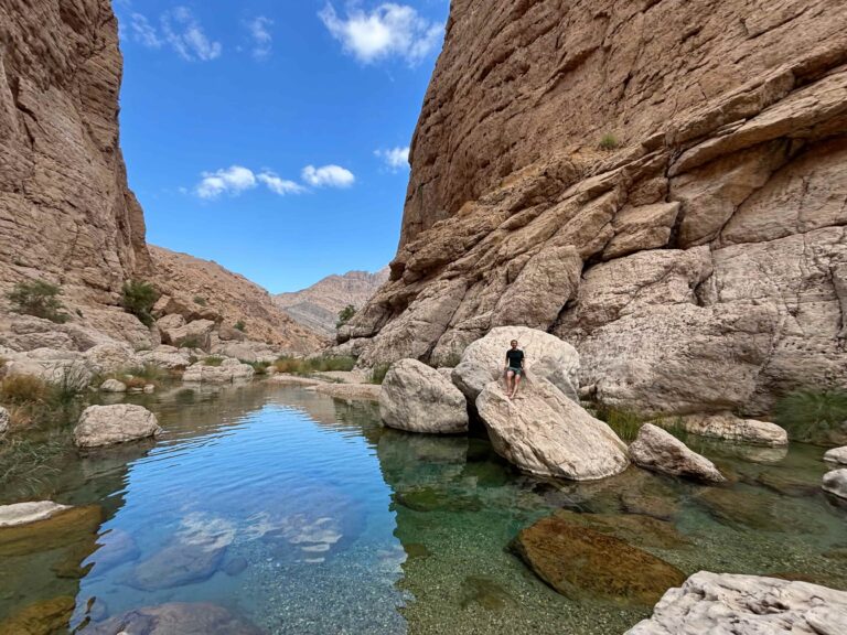 You can stop and swim in still and beautiful clear pools